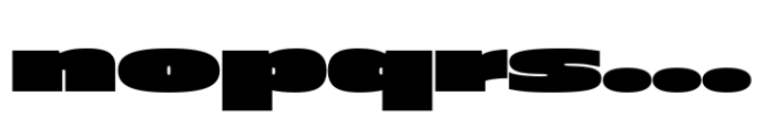 Muller Next Expanded Fat Font LOWERCASE