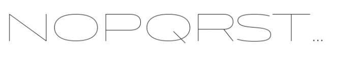 Muller Next Expanded Hairline Font UPPERCASE