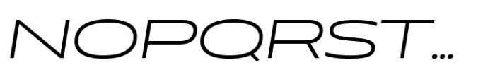 Muller Next Expanded Light Italic Font UPPERCASE