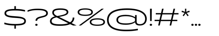 Muller Next Expanded Light Font OTHER CHARS