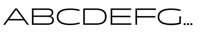 Muller Next Expanded Light Font UPPERCASE