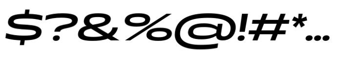 Muller Next Expanded Medium Italic Font OTHER CHARS