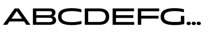 Muller Next Expanded Medium Font UPPERCASE