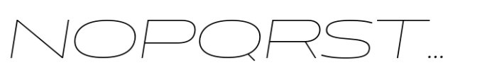 Muller Next Expanded Thin Italic Font UPPERCASE