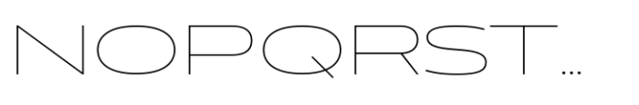 Muller Next Expanded Thin Font UPPERCASE