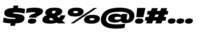 Muller Next Extended Black Italic Font OTHER CHARS