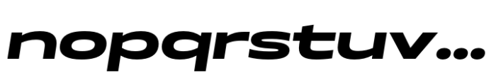 Muller Next Extended Bold Italic Font LOWERCASE