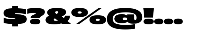 Muller Next Extended Extra Black Font OTHER CHARS