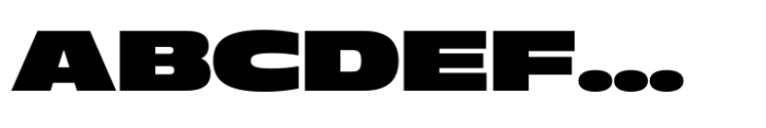 Muller Next Extended Extra Black Font UPPERCASE