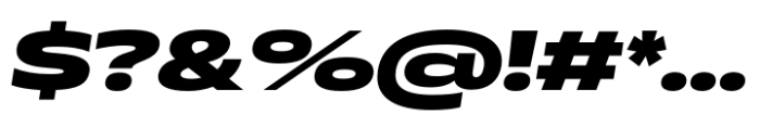 Muller Next Extended Extra Bold Italic Font OTHER CHARS