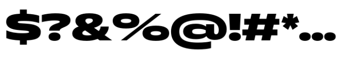 Muller Next Extended Extra Bold Font OTHER CHARS