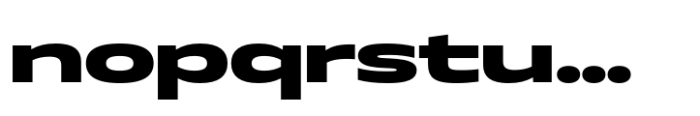 Muller Next Extended Extra Bold Font LOWERCASE