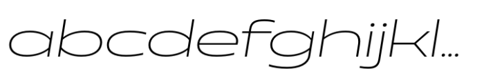 Muller Next Extended Extra Light Italic FONT