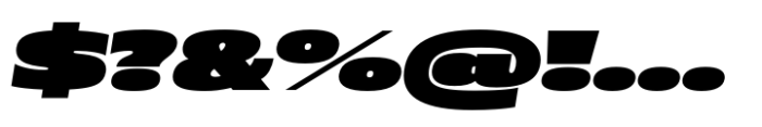 Muller Next Extended Fat Italic Font OTHER CHARS