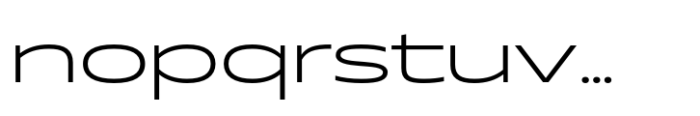 Muller Next Extended Light Font LOWERCASE