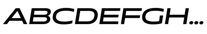 Muller Next Extended Medium Italic Font UPPERCASE