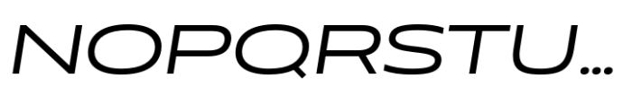 Muller Next Extended Regular Italic Font UPPERCASE