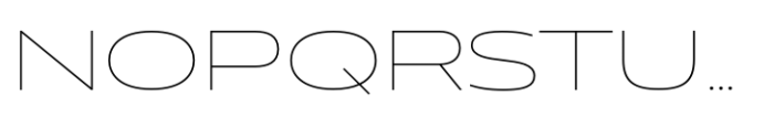 Muller Next Extended Thin Font UPPERCASE