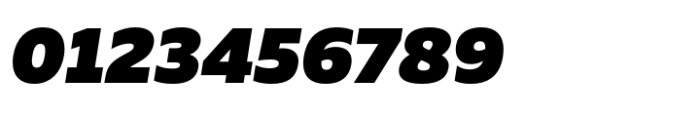 Muller Next Extra Black Italic Font OTHER CHARS