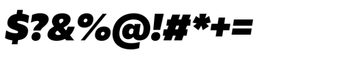 Muller Next Extra Black Italic Font OTHER CHARS