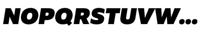 Muller Next Extra Black Italic Font UPPERCASE