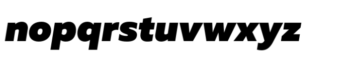 Muller Next Extra Black Italic Font LOWERCASE