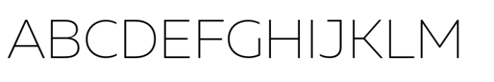 Muller Next Extra Light Font UPPERCASE