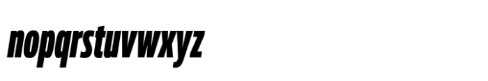 Muller Next ExtraCond Black Italic Font LOWERCASE