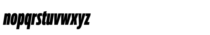 Muller Next ExtraCond Extra Black Italic Font LOWERCASE