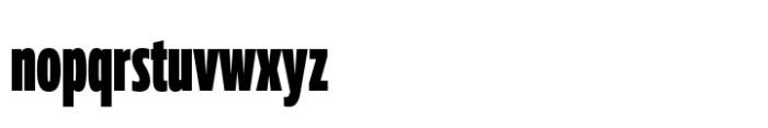Muller Next ExtraCond Extra Black Font LOWERCASE