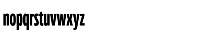 Muller Next ExtraCond Extra Bold Font LOWERCASE