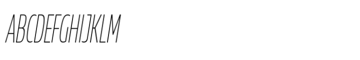 Muller Next ExtraCond Extra Light Italic Font UPPERCASE