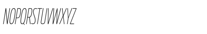 Muller Next ExtraCond Extra Light Italic Font UPPERCASE
