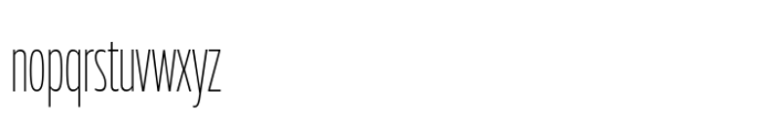 Muller Next ExtraCond Extra Light Font LOWERCASE
