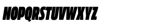 Muller Next ExtraCond Fat Italic Font UPPERCASE