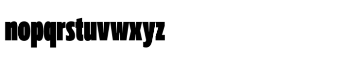 Muller Next ExtraCond Fat Font LOWERCASE