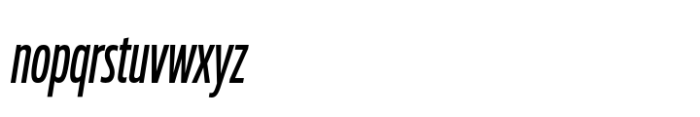 Muller Next ExtraCond Medium Italic Font LOWERCASE
