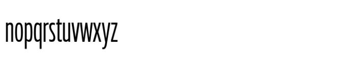 Muller Next ExtraCond Regular Font LOWERCASE