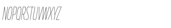 Muller Next ExtraCond Thin Italic Font UPPERCASE
