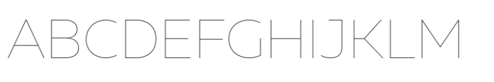 Muller Next Hairline Font UPPERCASE
