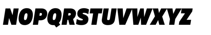 Muller Next Narrow Extra Black Italic Font UPPERCASE