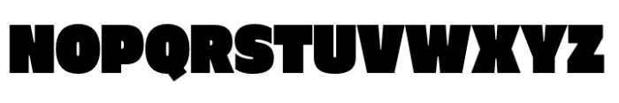Muller Next Narrow Fat Font UPPERCASE