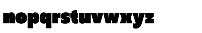 Muller Next Narrow Fat Font LOWERCASE