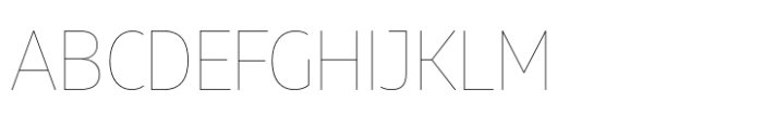 Muller Next Narrow Hairline Font UPPERCASE