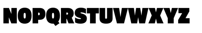 Muller Next Narrow Heavy Font UPPERCASE
