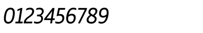 Muller Next Narrow Regular Italic Font OTHER CHARS