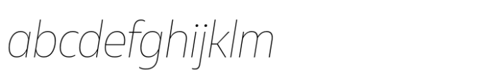 Muller Next Narrow Thin Italic FONT