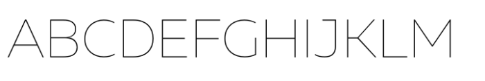 Muller Next Thin Font UPPERCASE