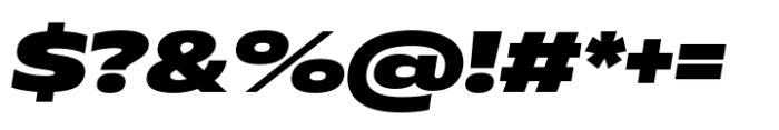 Muller Next UltraWide Black Italic Font OTHER CHARS