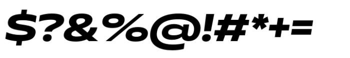 Muller Next UltraWide Bold Italic Font OTHER CHARS